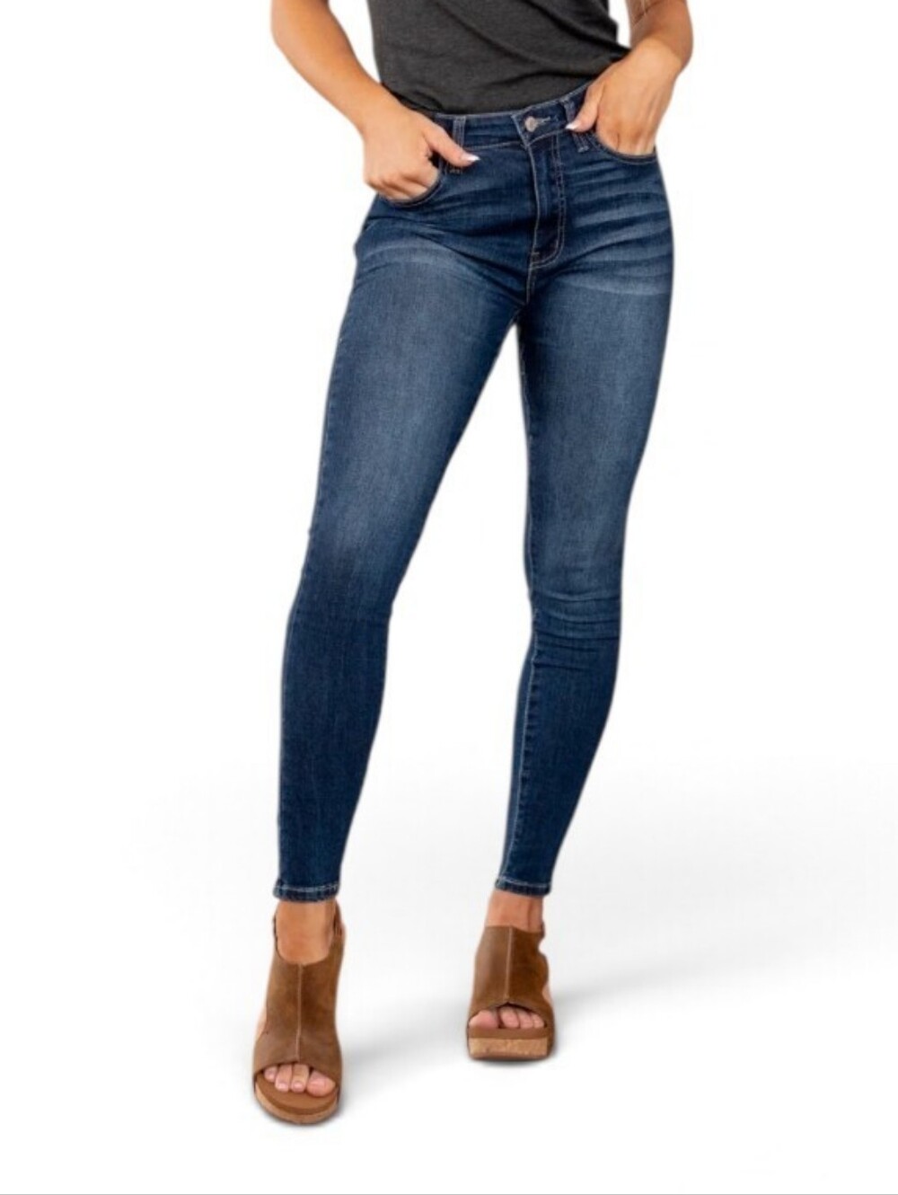 KanCan Mid Rise Skinny Ankle Jeans Pants